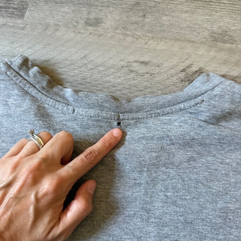 Forever 21 Gym Crop Top Light Gray Medium Cotton - Picture 8 of 9